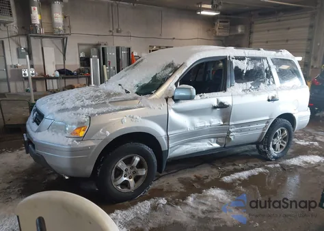 2005 Honda Pilot Ex-L из США, поврежденный, VIN 5FNYF18695B028064